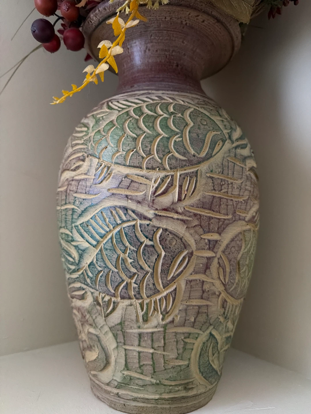 Decorative Vase with Artificial Floral Arrangement - photo 2