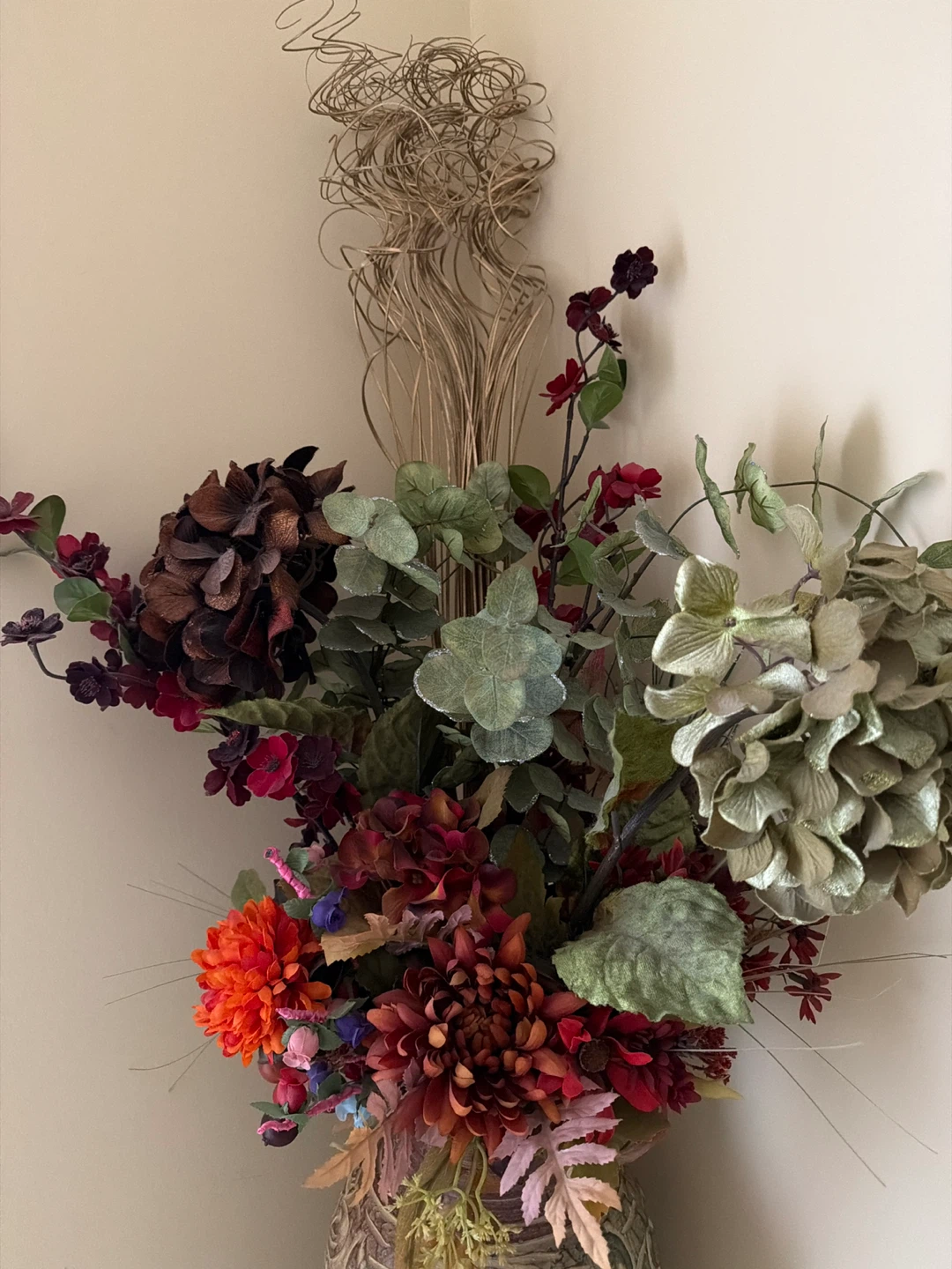 Decorative Vase with Artificial Floral Arrangement - photo 3