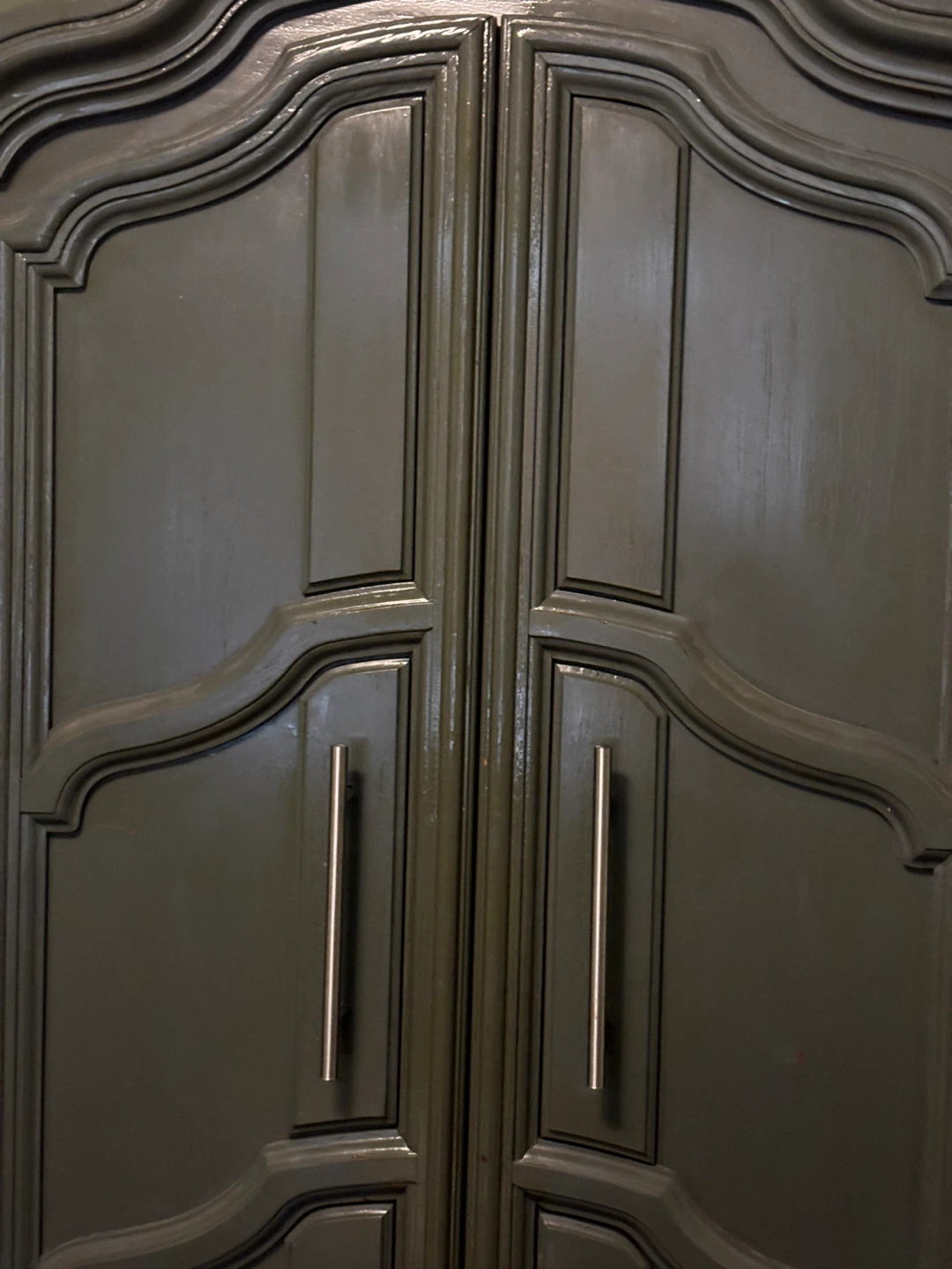 Dark Grey Armoire with Drawers - photo 2