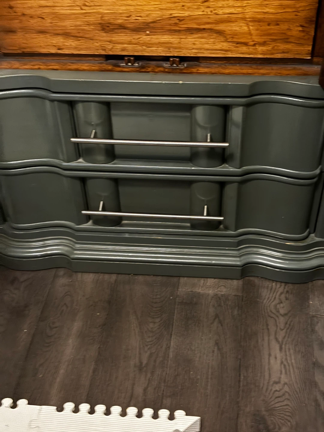 Dark Grey Armoire with Drawers - photo 4