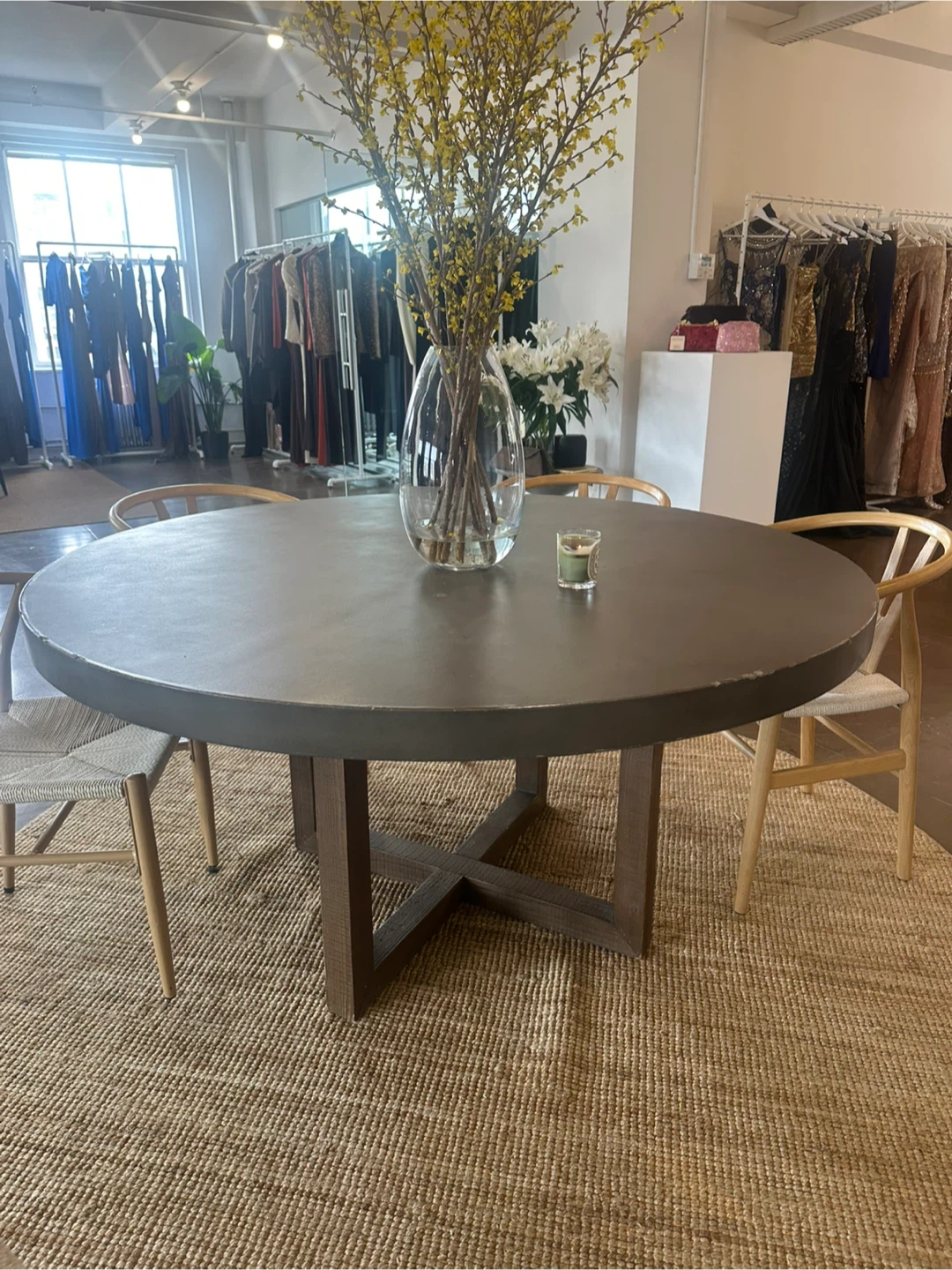 Restoration Hardware Concrete Table - photo 2
