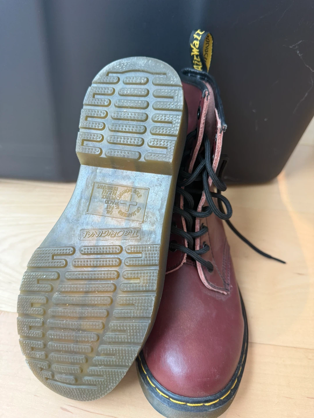 Dr. Martens 1460 Boots - Burgundy Leather - photo 2