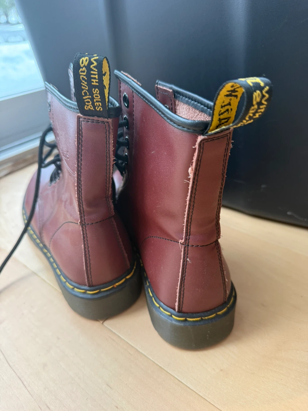 Dr. Martens 1460 Boots - Burgundy Leather - photo 3