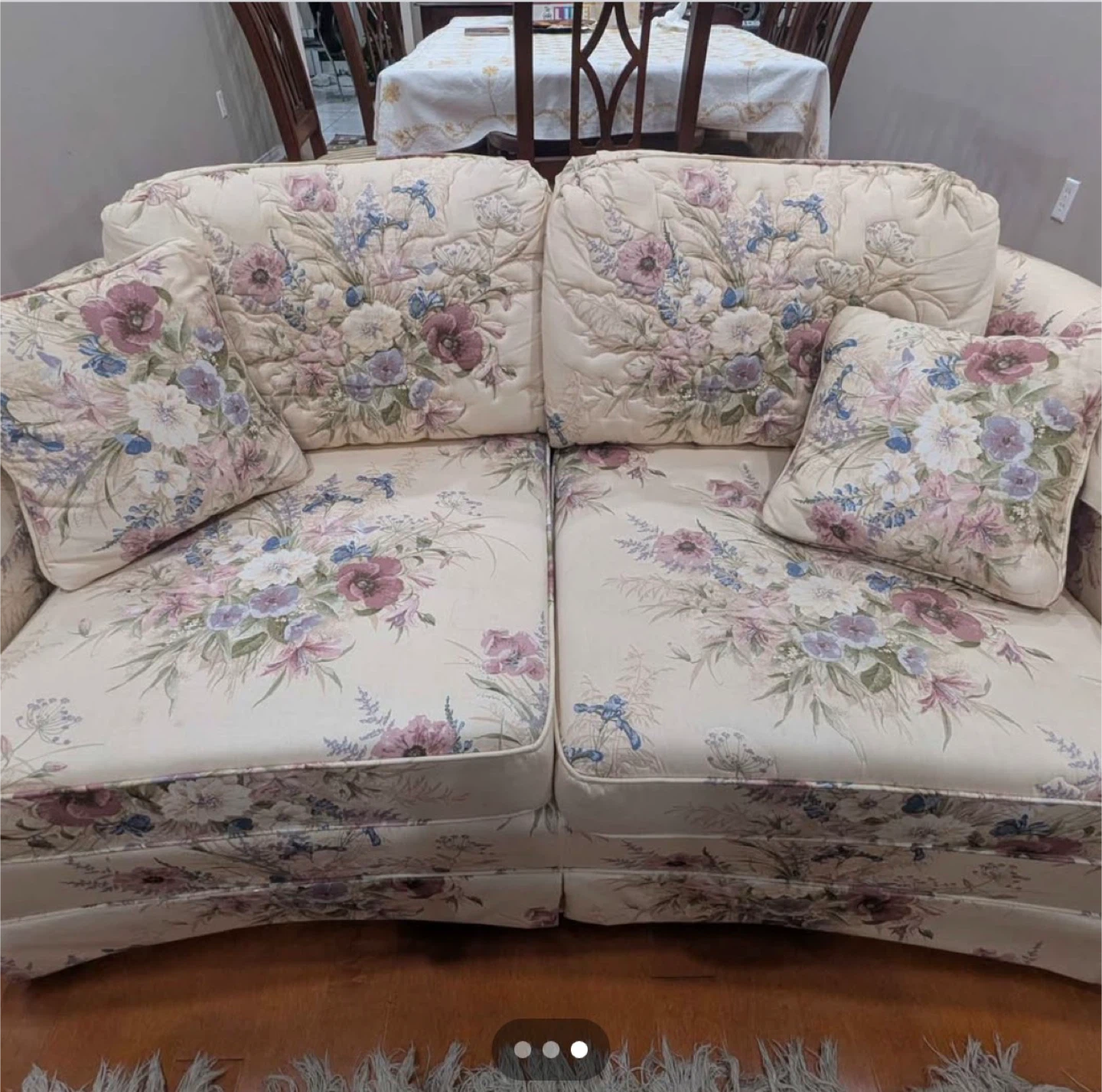 Floral Sofa and Loveseat Set