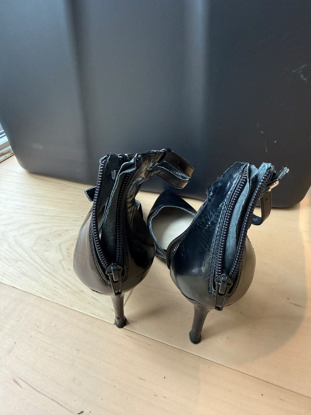 Nine West Black Strappy Heels - Size 7 1/2 - photo 3