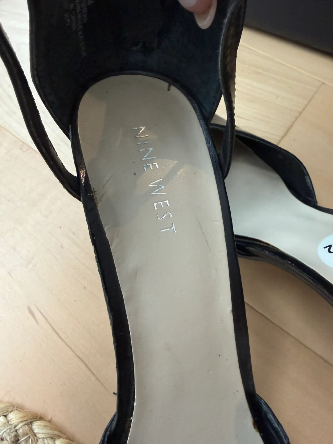 Nine West Black Strappy Heels - Size 7 1/2 - photo 4