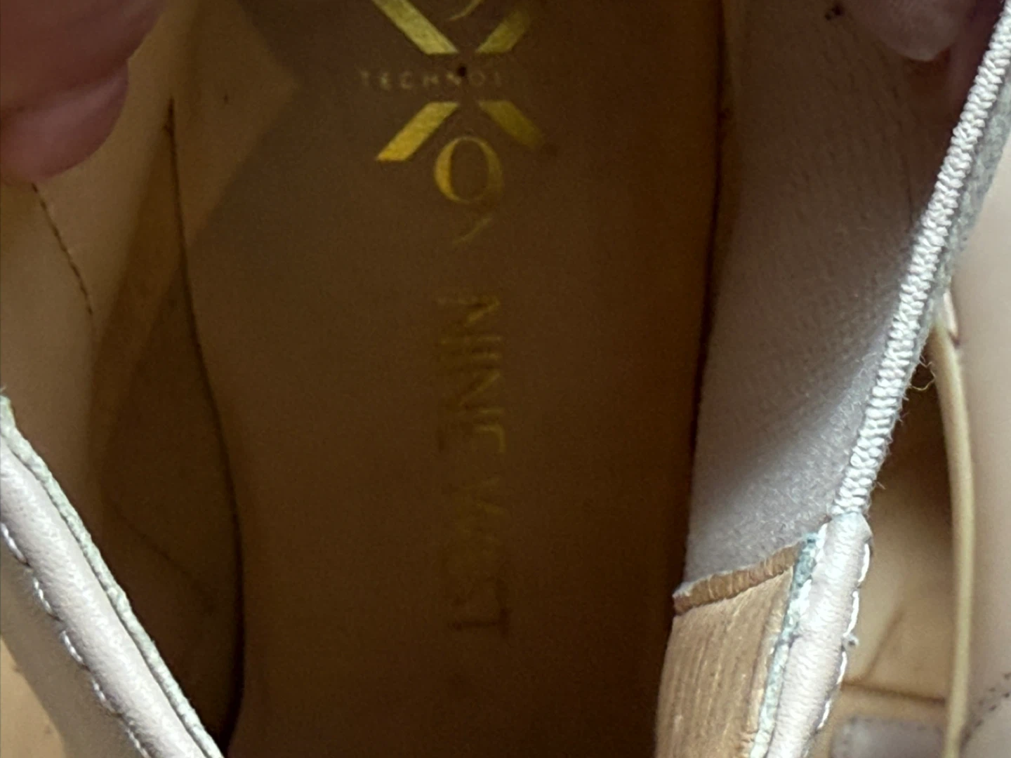 Nine West Women's Beige Leather Ankle Boots Size 7 - photo 3