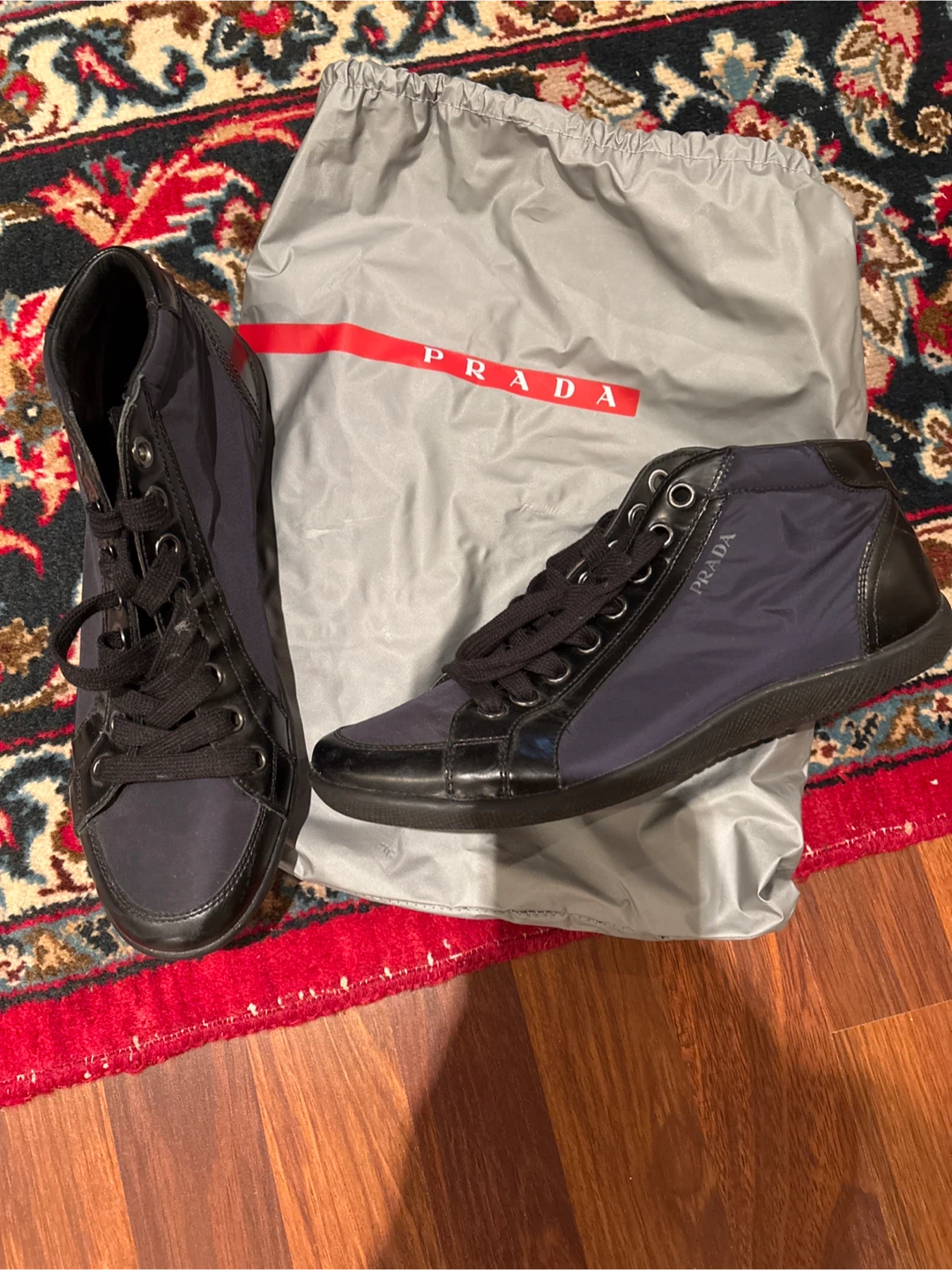 Prada Men's High-Top Sneakers Size 7.5