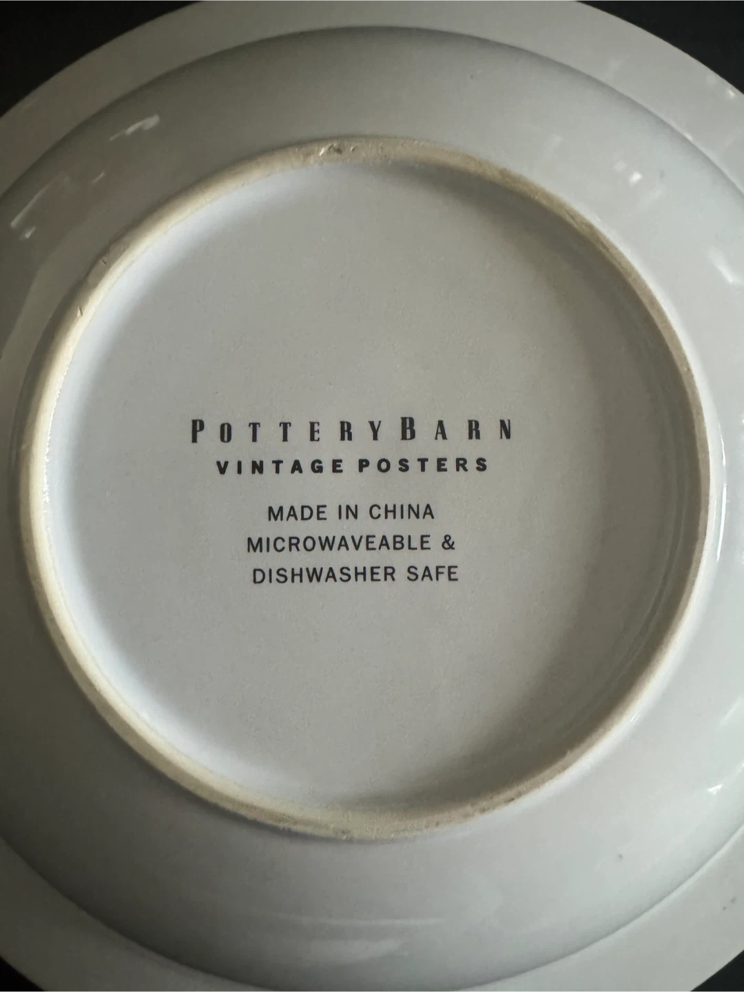 Pottery Barn Vintage Posters Set of 4 Plates and 4 Bowls - photo 3