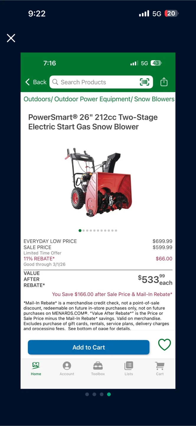 PowerSmart 24 inch Two-Stage Electric Start Snow Blower - photo 4