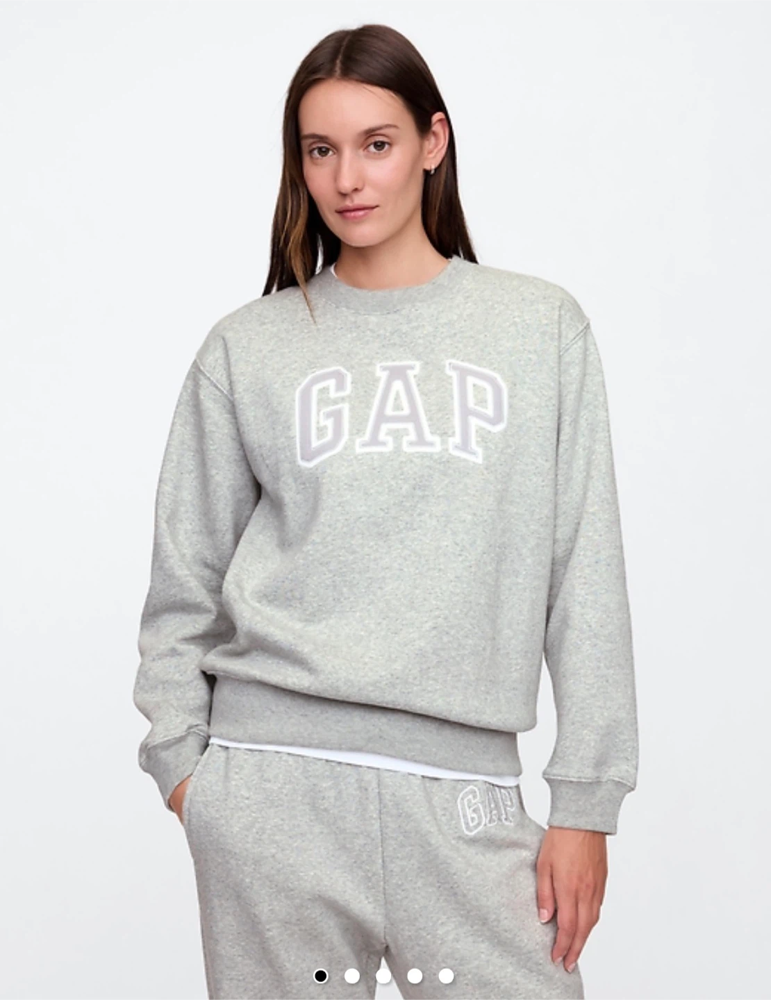 GAP Women's Grey Crewneck Sweatsuit - photo 2
