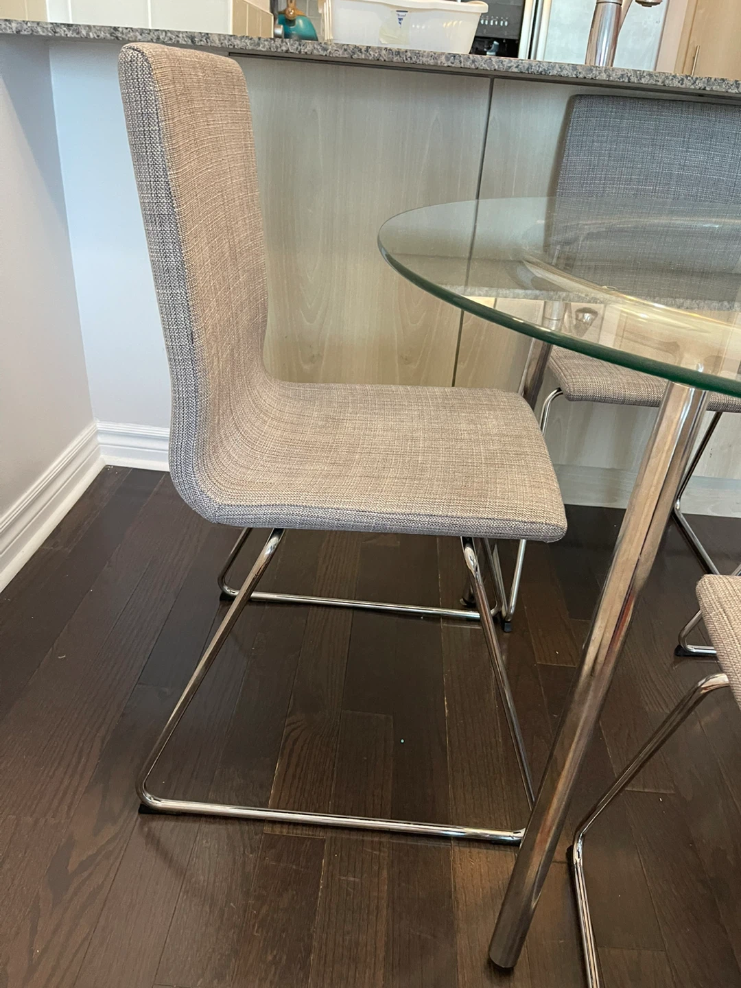 Grey Fabric Dining Chairs (Set of 4) - photo 3