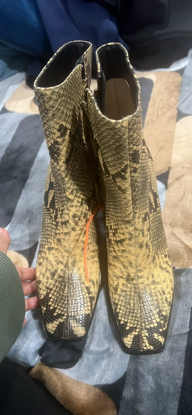 Jimmy Choo Snake Print Ankle Boots 🥕