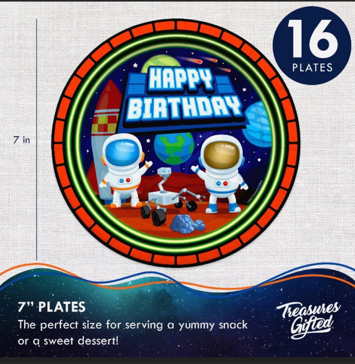 Outer Space Birthday Tableware 16 settings - photo 3