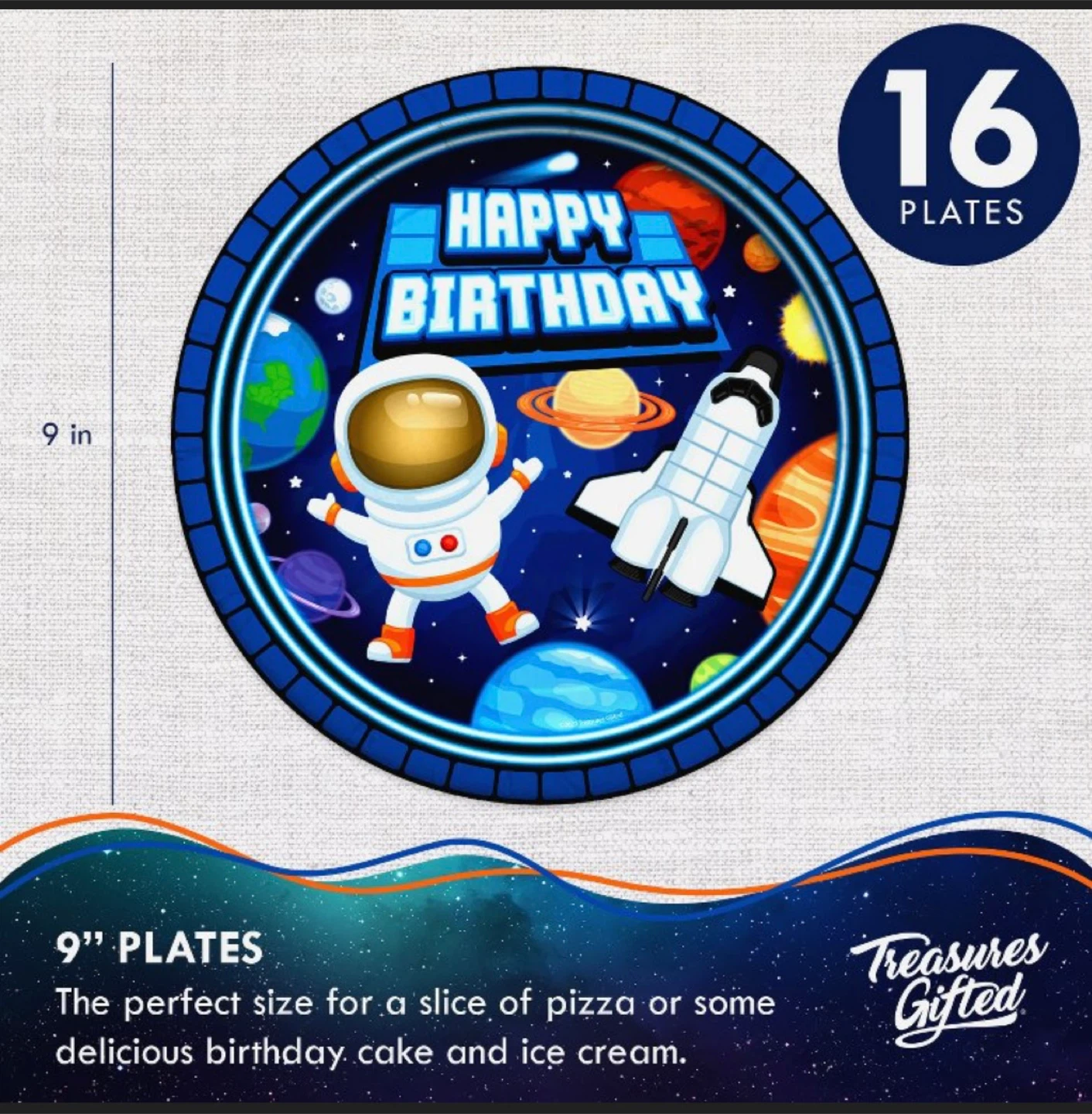 Outer Space Birthday Tableware 16 settings - photo 2