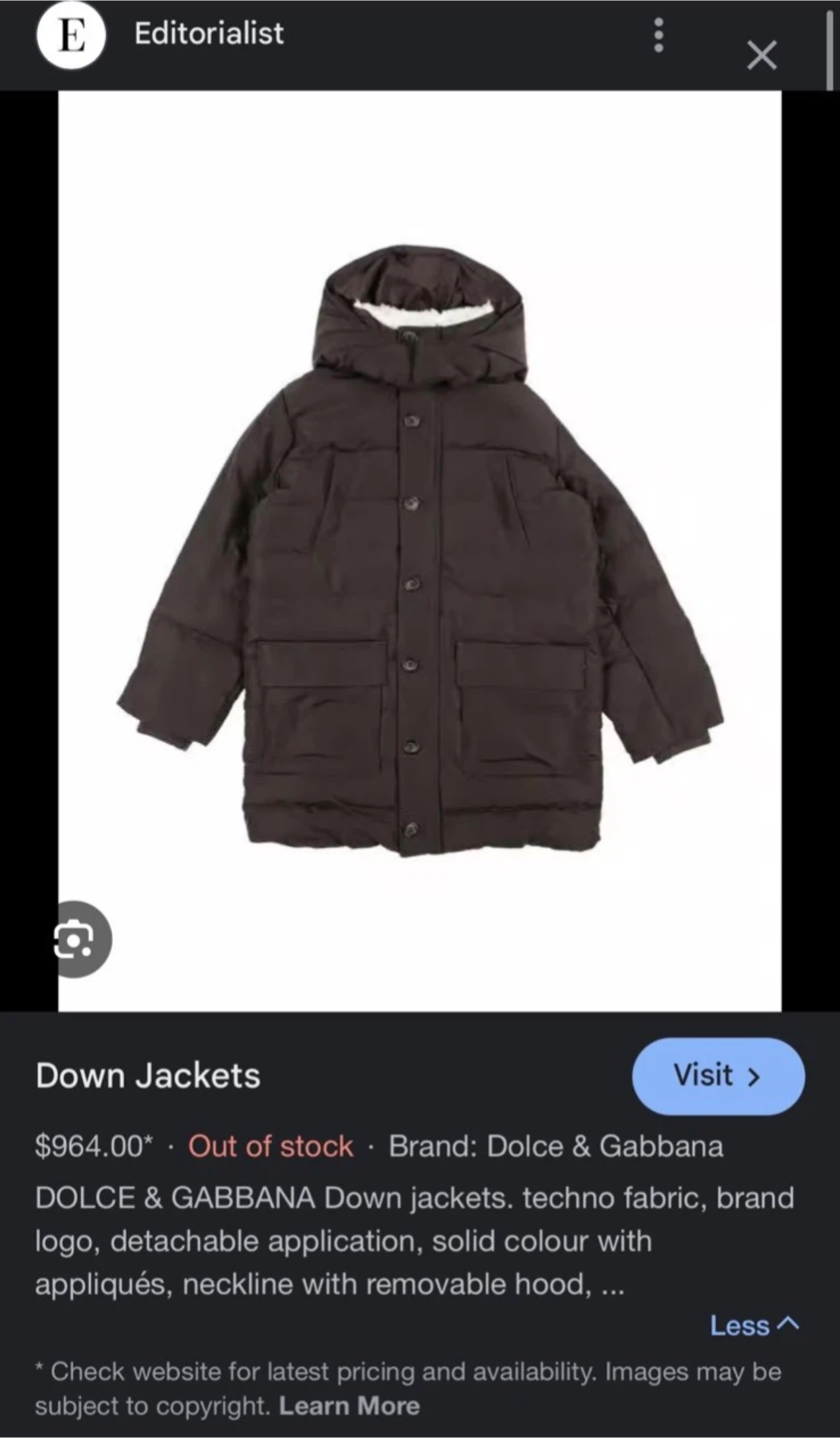DOLCE & GABBANA Kids Down Jacket - photo 3