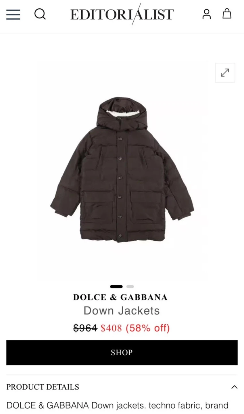 DOLCE & GABBANA Kids Down Jacket - photo 2