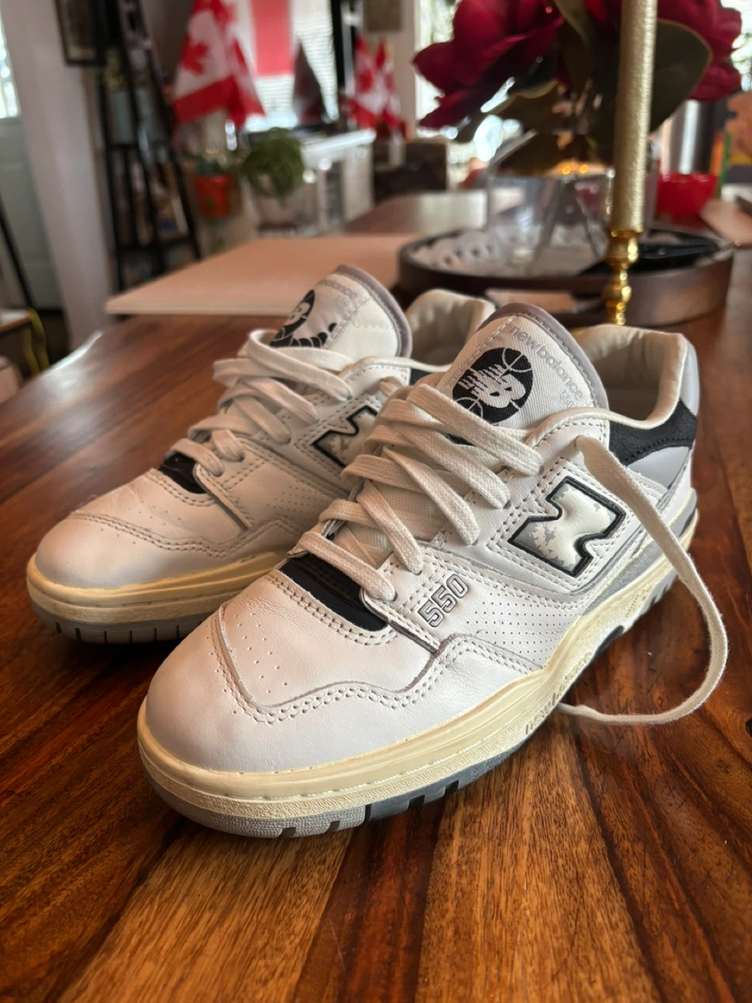 New Balance 550 White Grey Sneakers