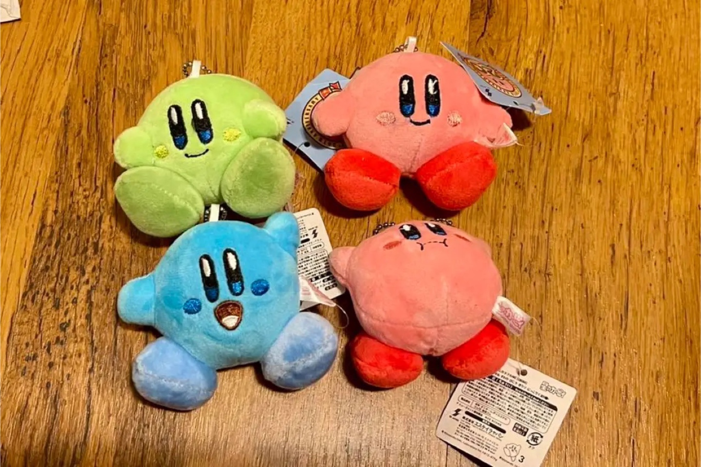 Kirby Plush’s - Pink, Blue, and Green