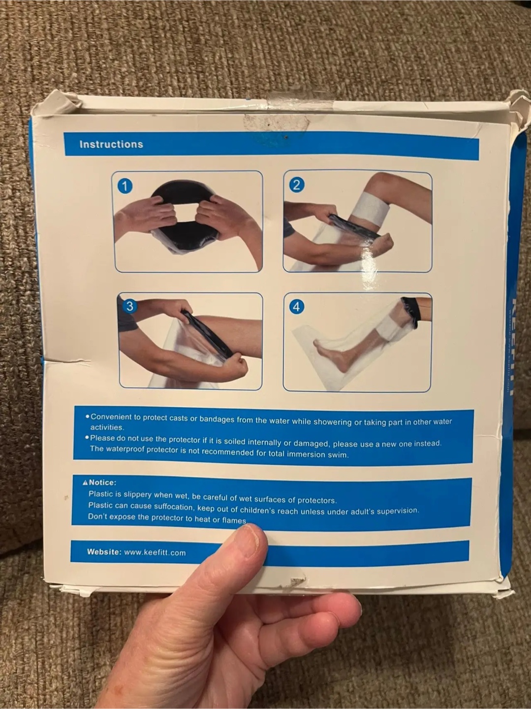 Waterproof Knee Cast/Dressing Cover - photo 2