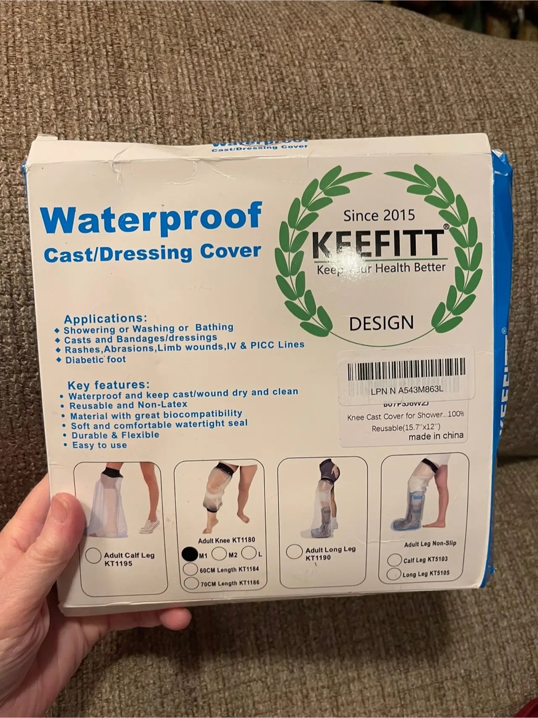 Waterproof Knee Cast/Dressing Cover