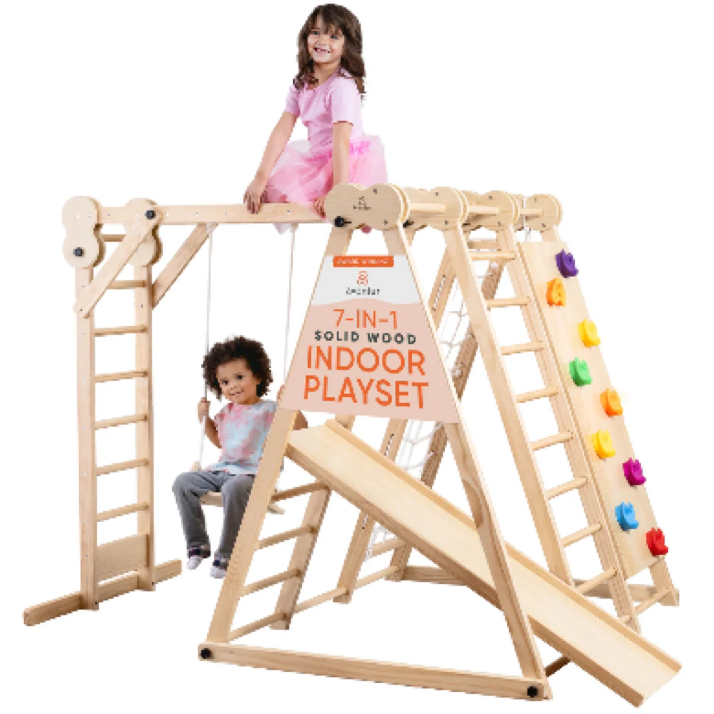 Avenlur 7-in-1 Solid Wood Indoor Playset Foldable