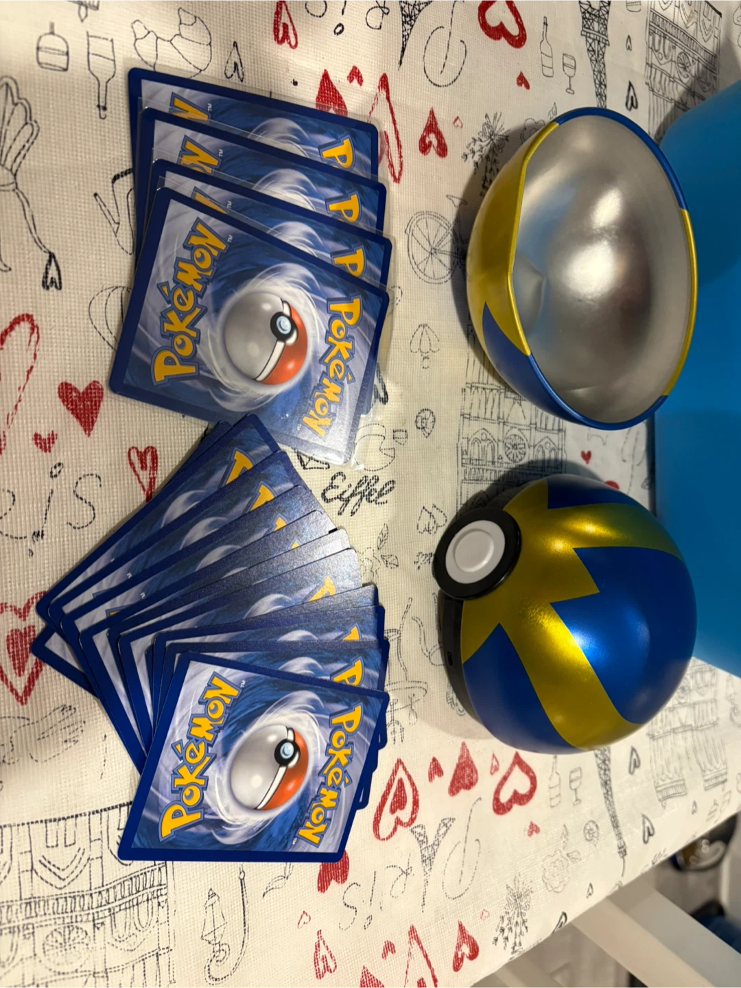 Pokeball with Pokemon Cards