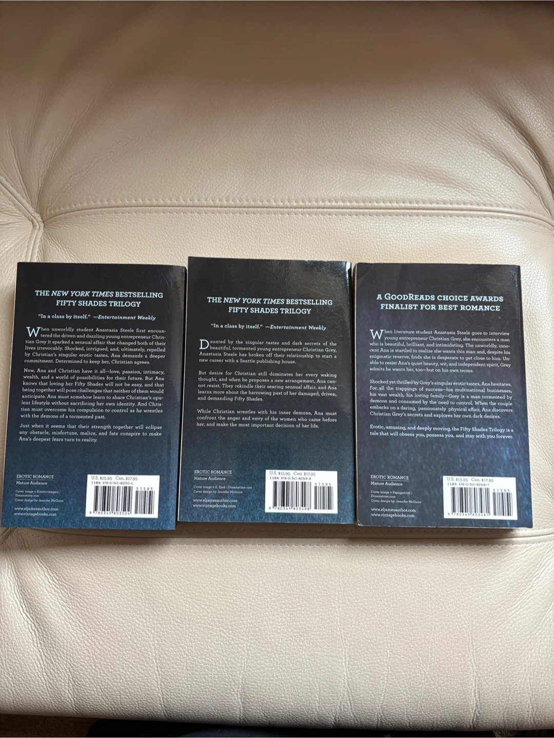 Fifty Shades Trilogy Books by E.L. James - photo 3