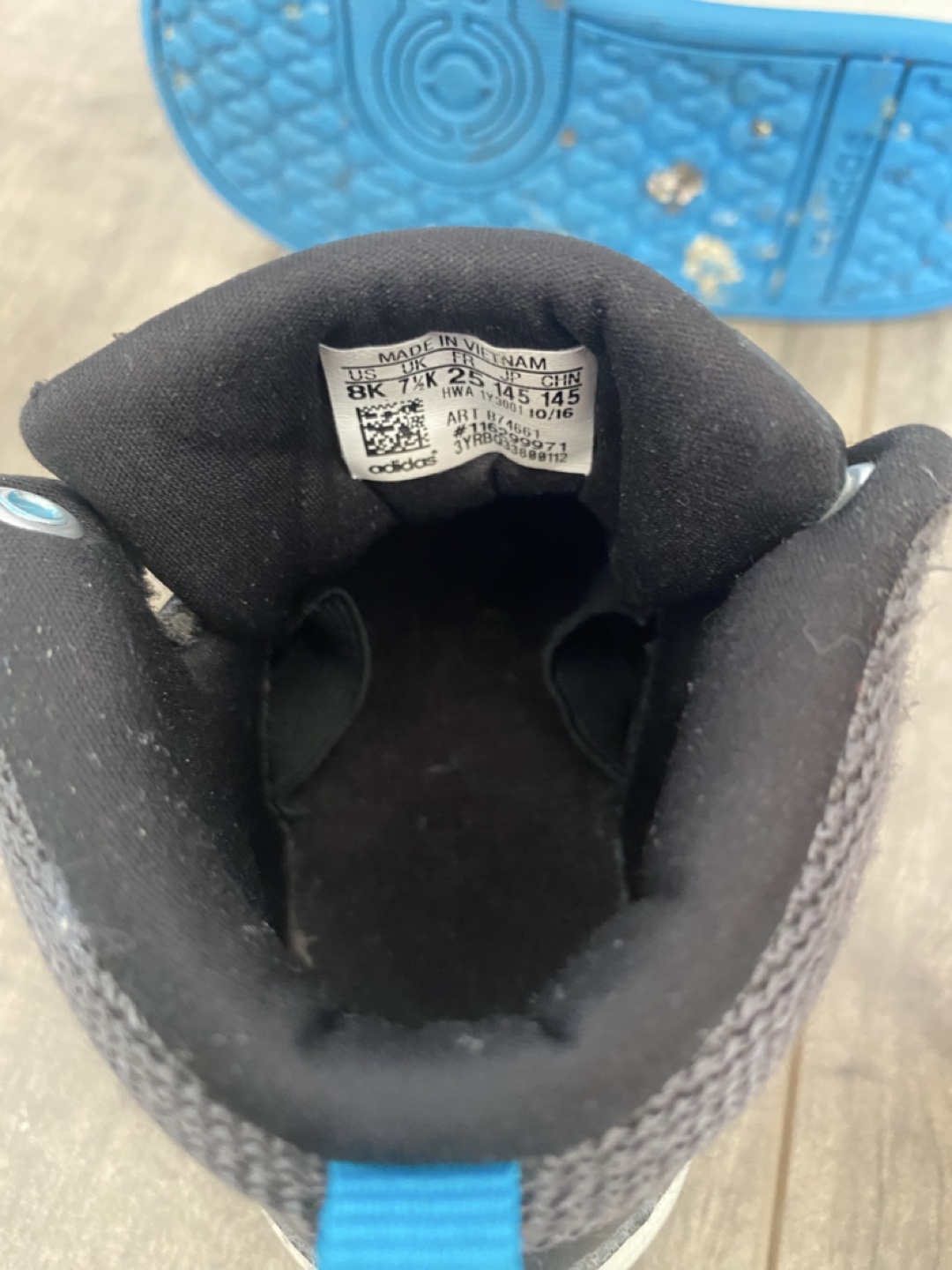 Adidas High-Top Shoes size US 8T toddler kids - photo 4