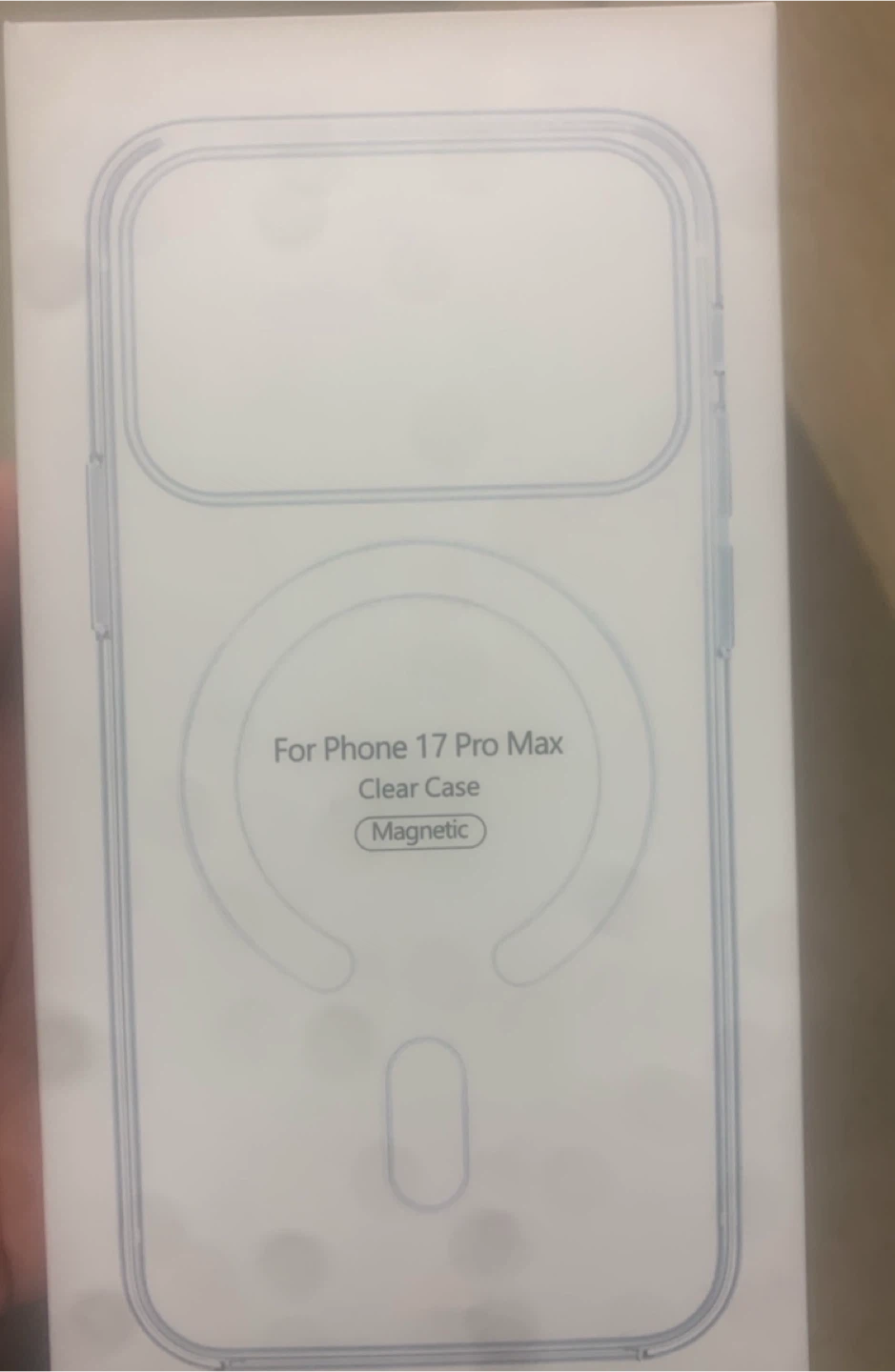 Clear Magnetic Case for Phone 17 Pro Max