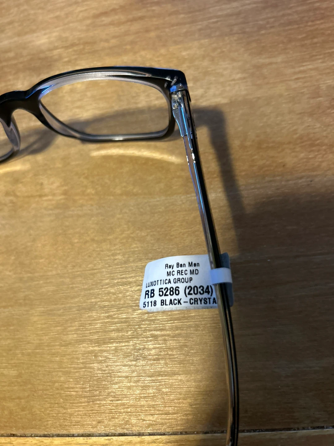 Ray-Ban RB 5286 Eyeglasses Black/Crystal (New) - photo 3