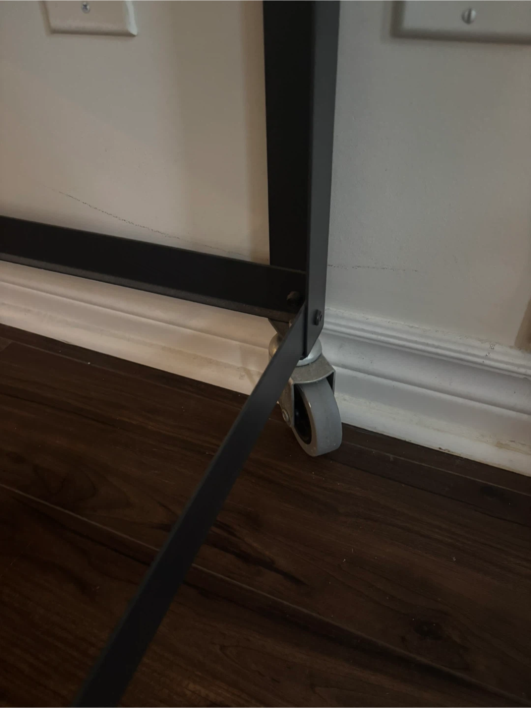 Moving sale - Black Rolling Desk with Wheels - photo 3