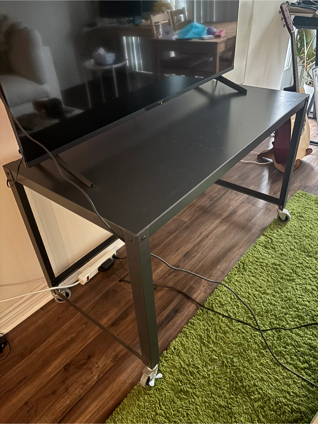 Moving sale - Black Rolling Desk with Wheels