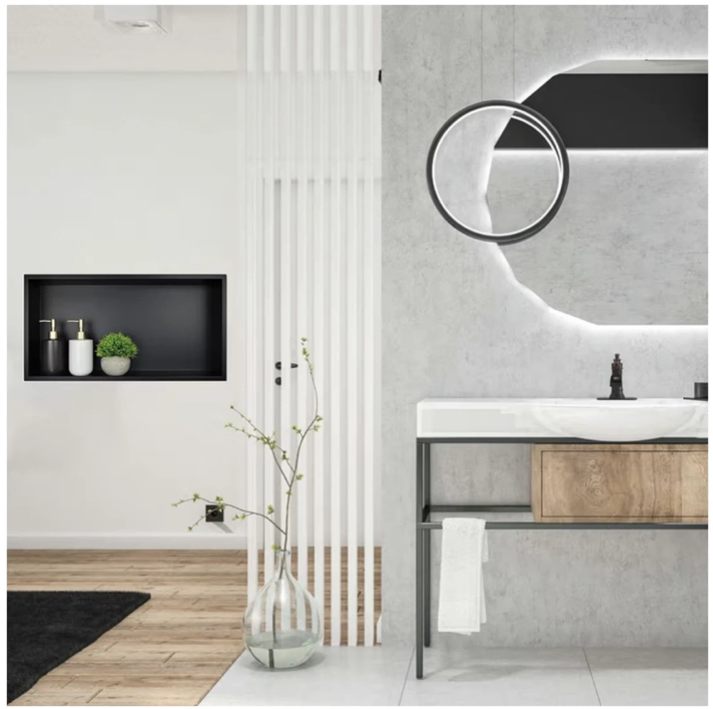Recessed Bathroom Niche Shelf - photo 4