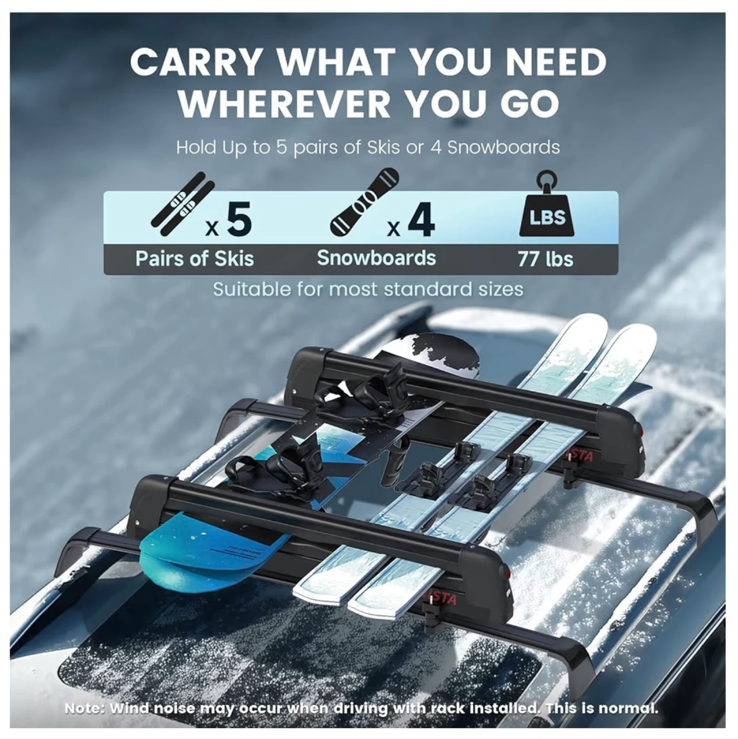 Alpinista Ski and Snowboard Roof Rack - photo 3