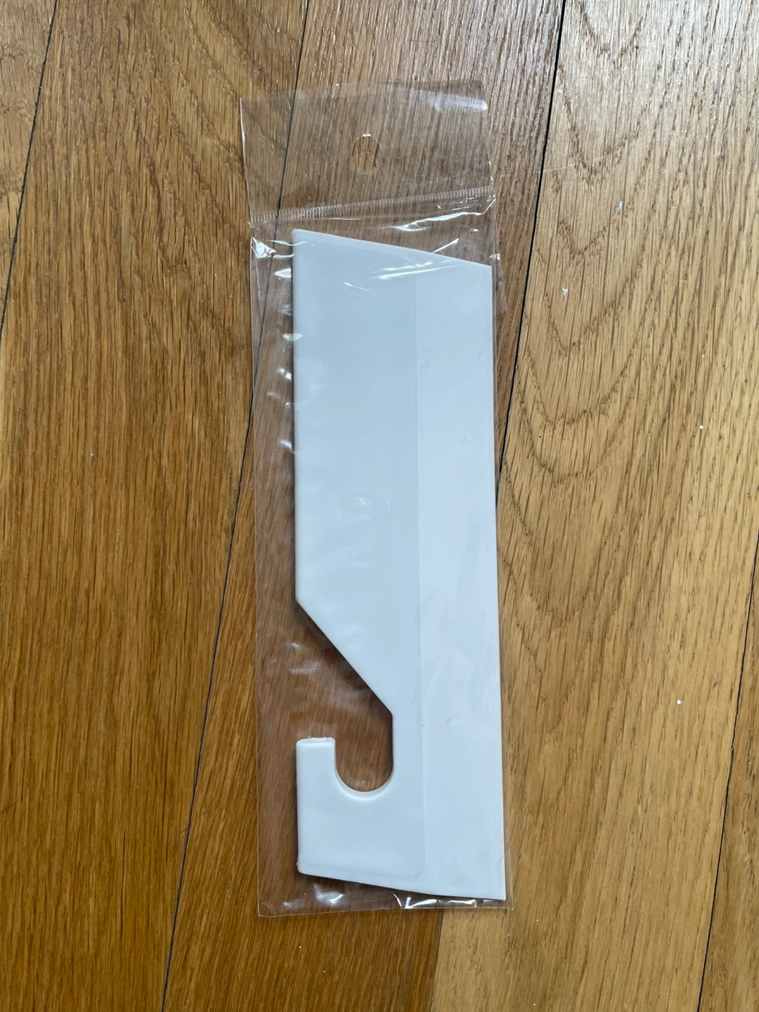 White Plastic Squeegee with hook