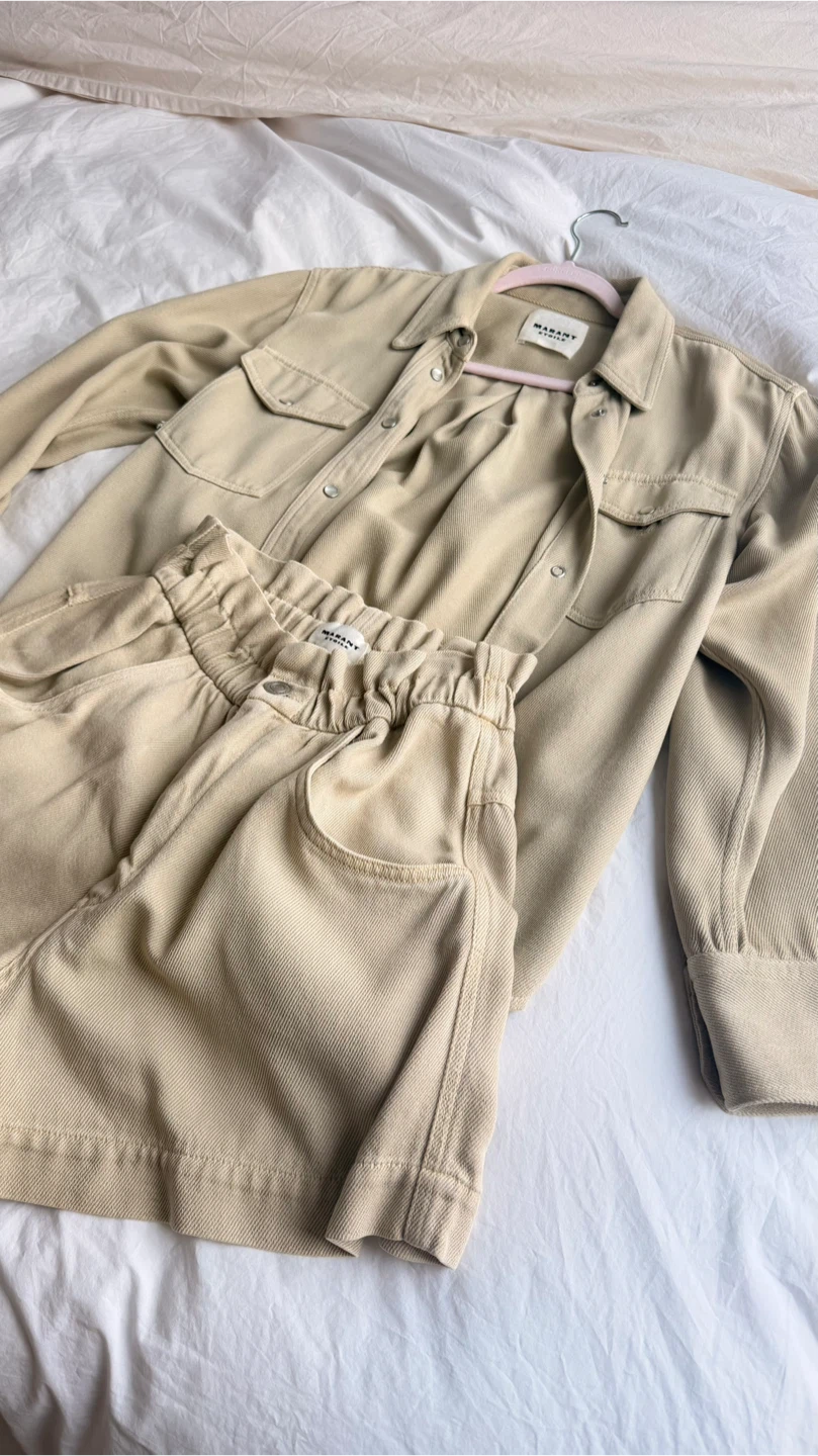 Marant Étoile Beige Set (Shirt + Shorts) - photo 2