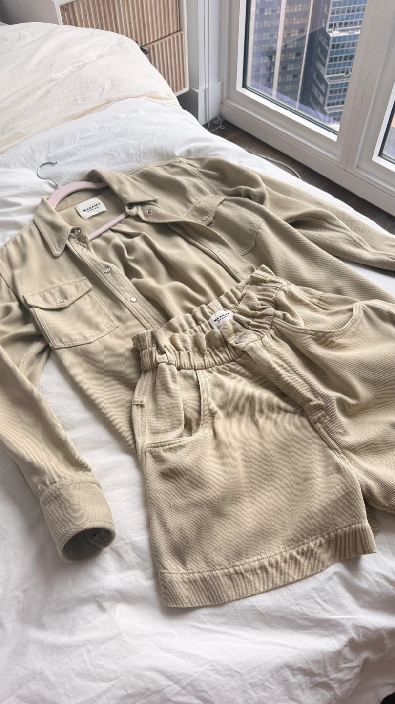 Marant Étoile Beige Set (Shirt + Shorts)