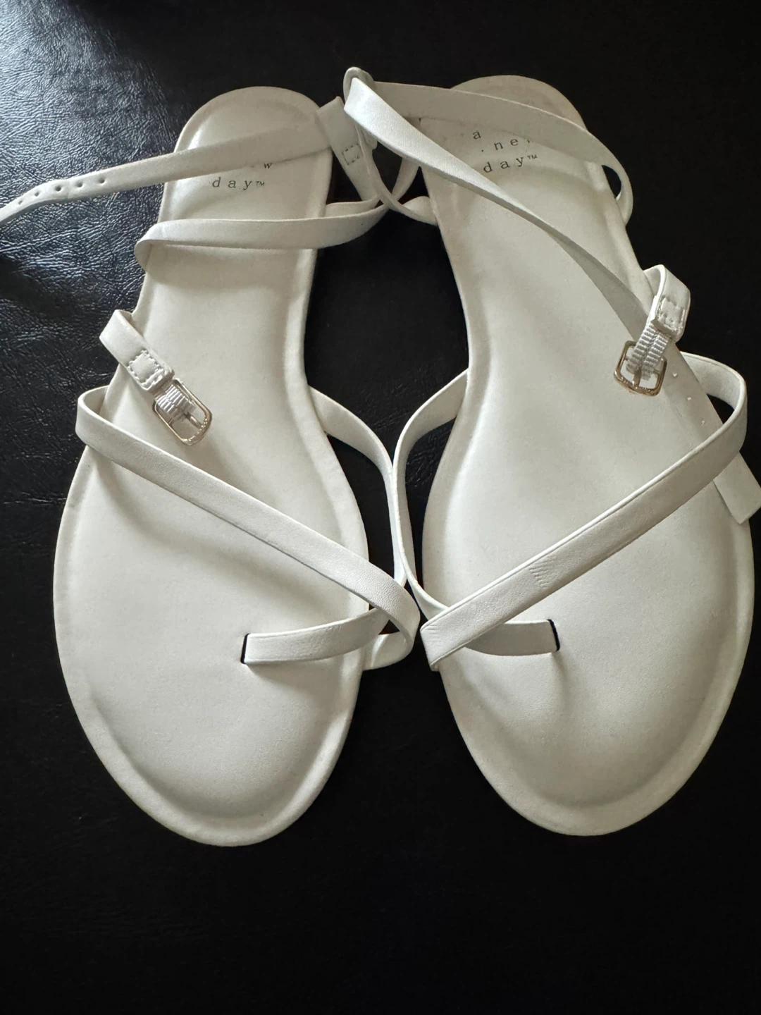 A New Day 2 pairs Women's Flat Sandals - White & Pearl - photo 3