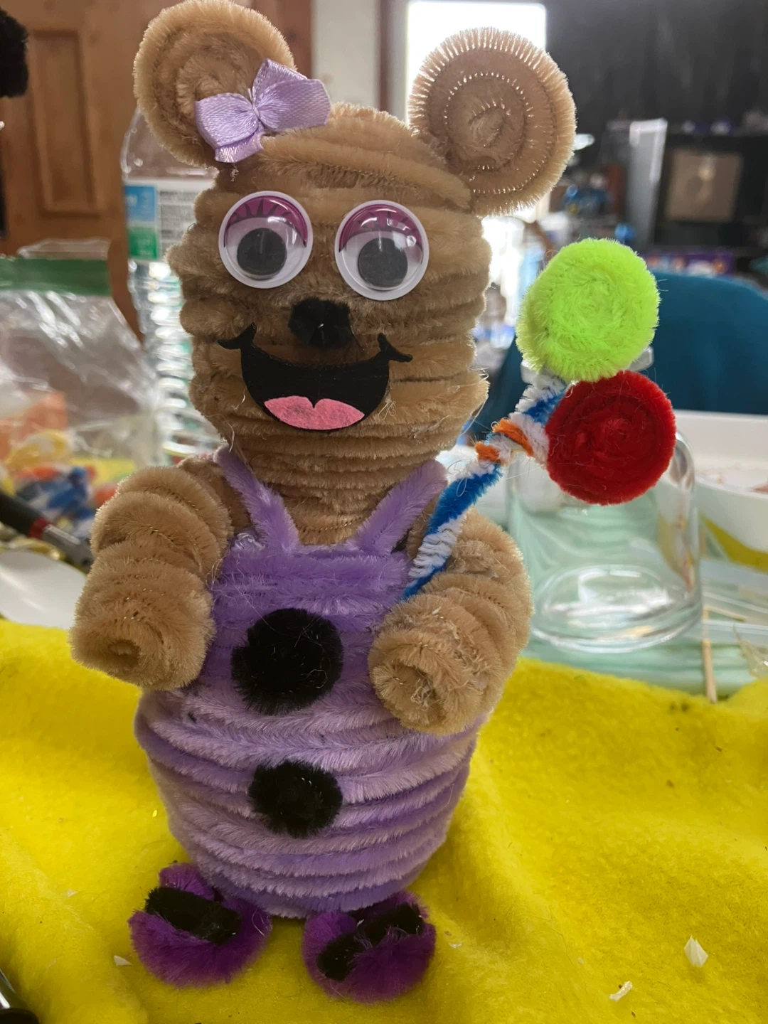 Handmade Pipe Cleaner Bear Craft