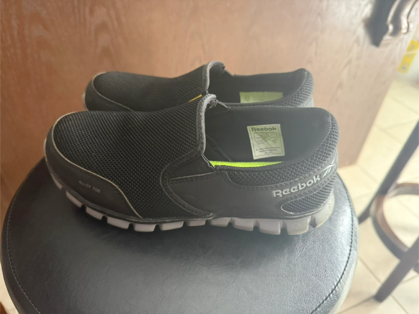 Reebok Women’s Black Slip-On Shoes - Size 5W