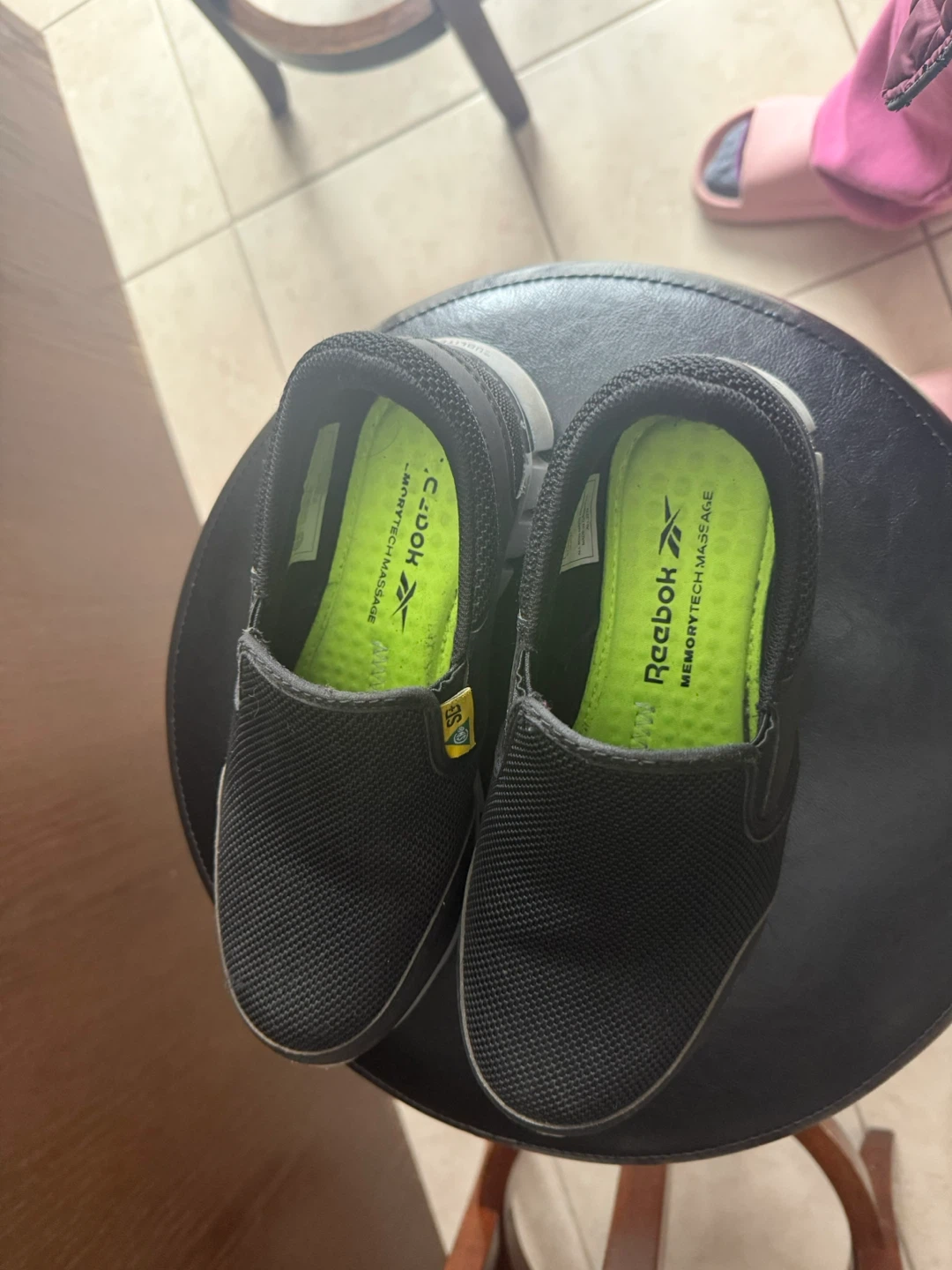 Reebok Women’s Black Slip-On Shoes - Size 5W - photo 4