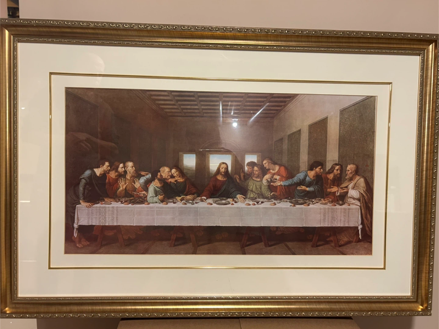 Framed "The Last Supper" Print