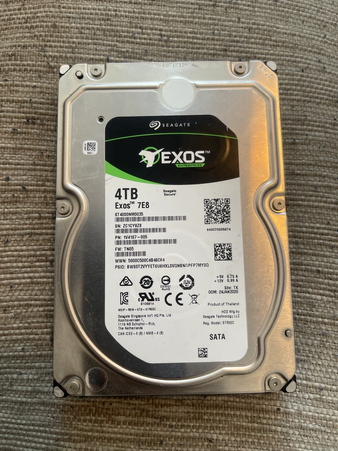 Seagate Exos 7E8 4TB Enterprise Hard Drive