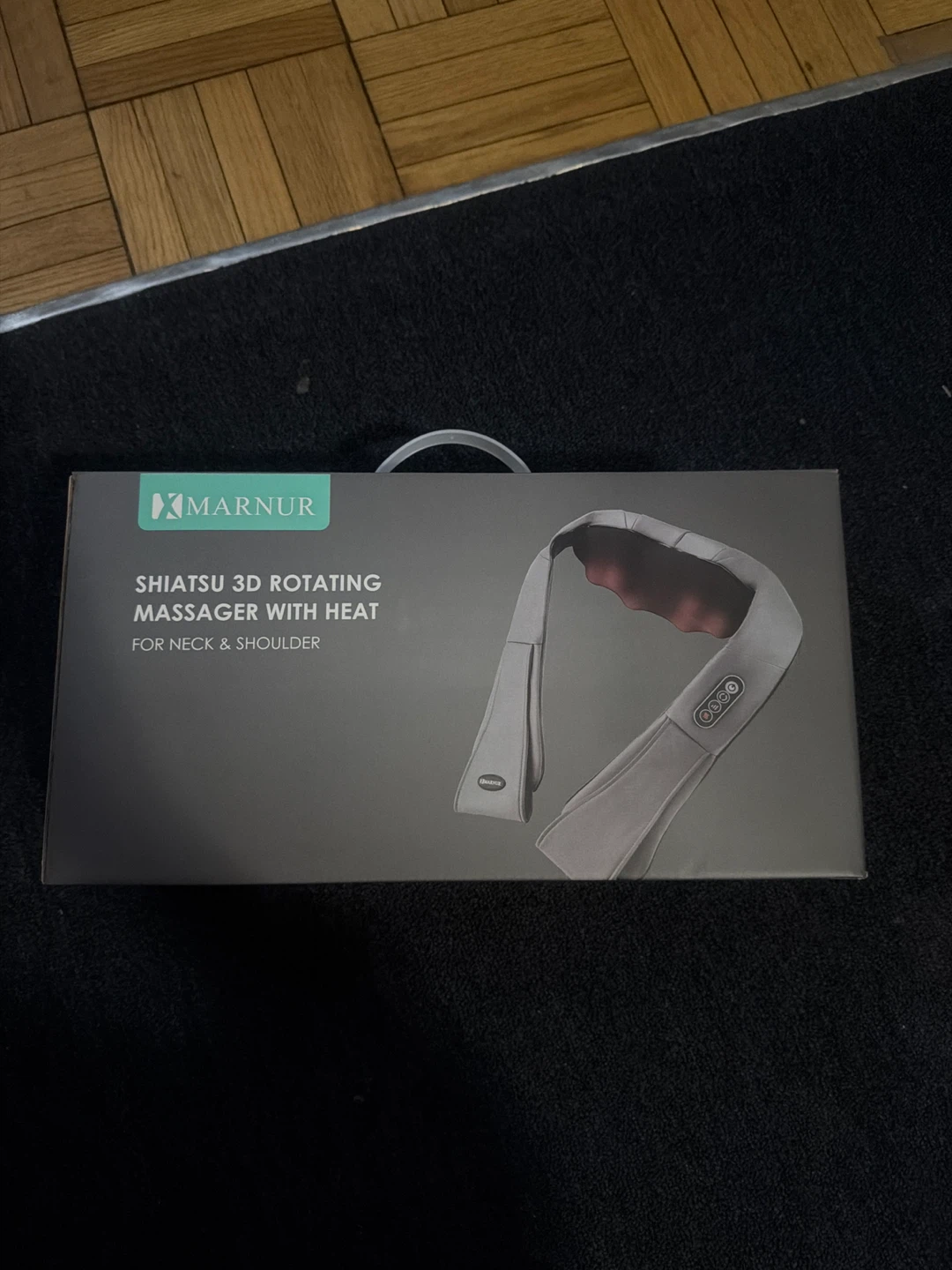 Marnur Shiatsu 3D Rotating Neck and Shoulder Massager with Heat