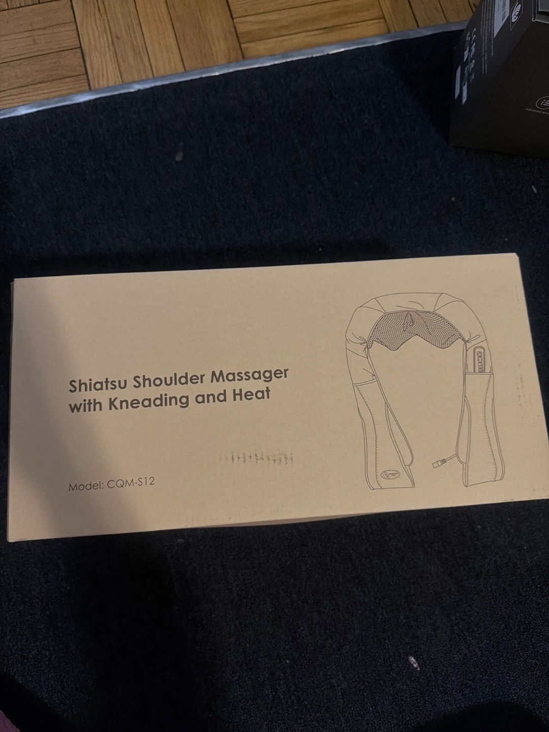 Shiatsu Shoulder Massager with Kneading and Heat - Model CQM-S12 - photo 3
