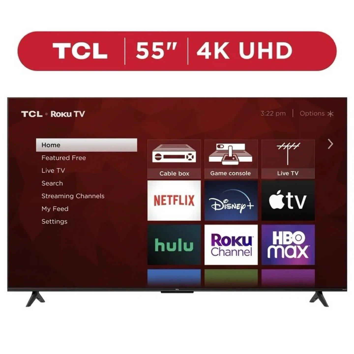 55” TCL 4K Roku TV for Repair