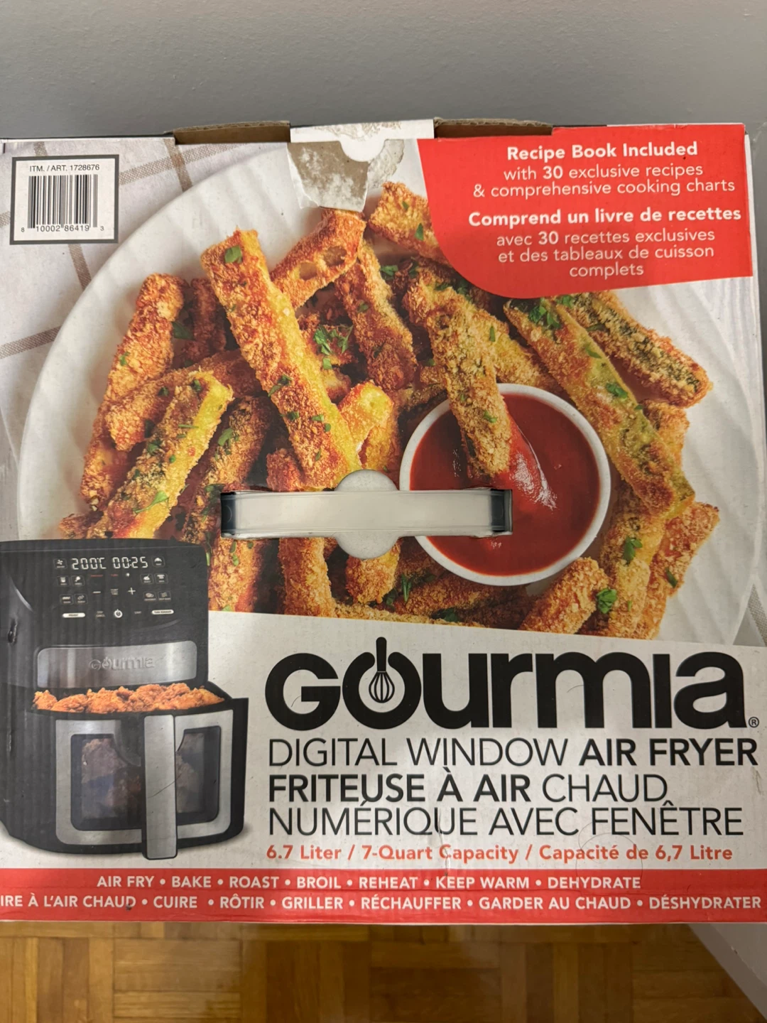 Gourmia Digital Window Air Fryer - 6.7 Liter / 7-Quart - photo 2
