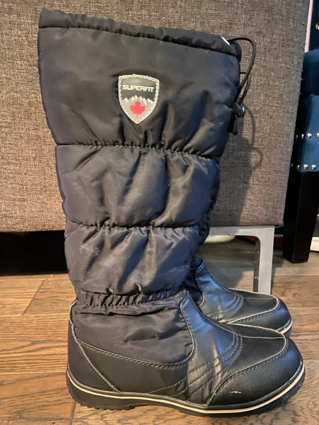 🧡 EUC: Ladies Superfit Black Winter Puffer Boots Size 8 🧡 - photo 2
