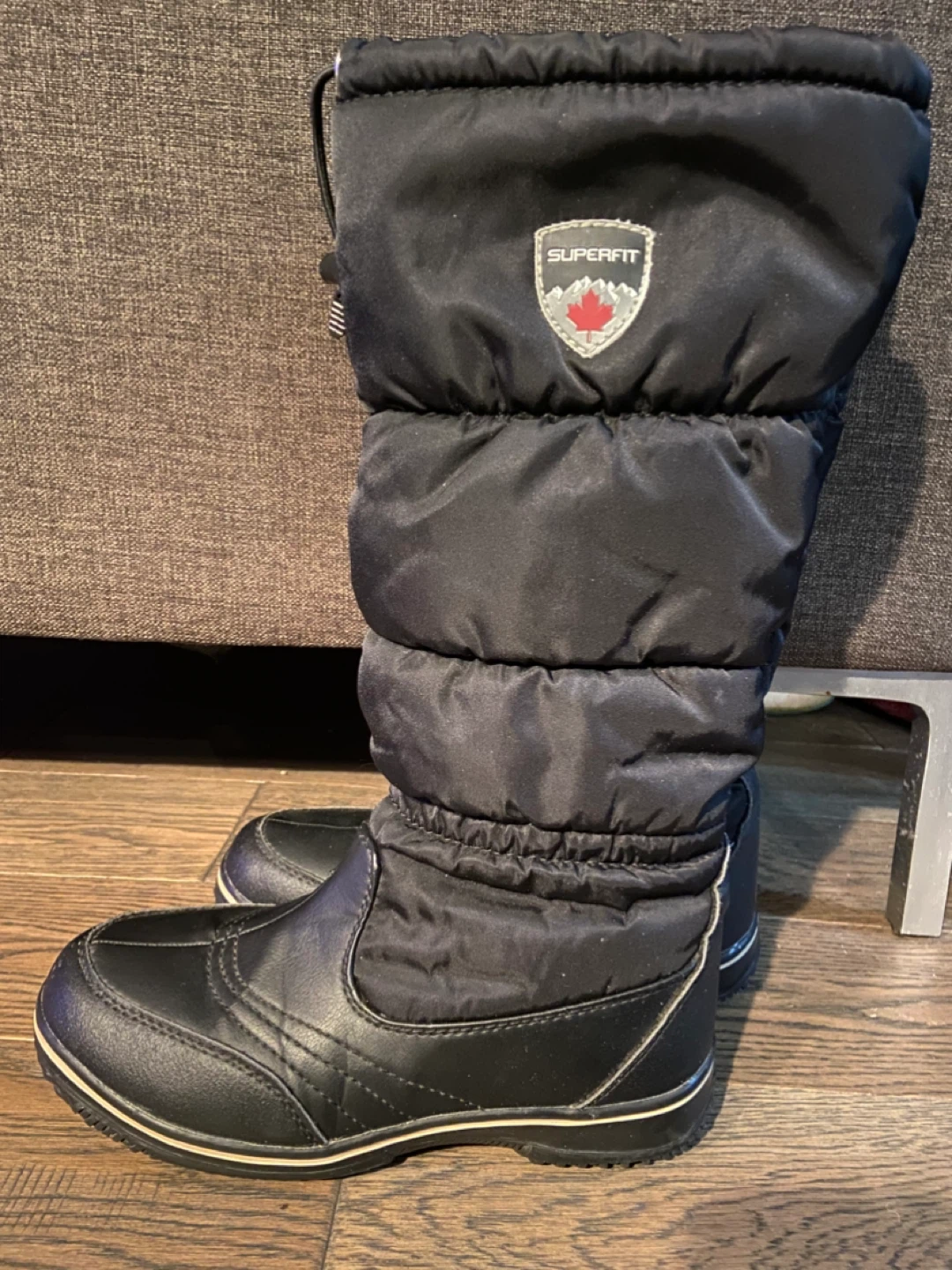 🧡 EUC: Ladies Superfit Black Winter Puffer Boots Size 8 🧡 - photo 3